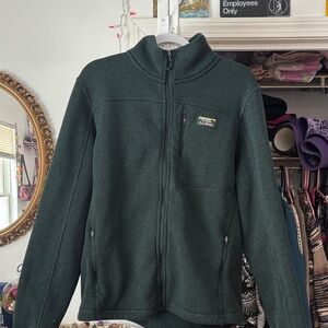 L.L. Bean Dark Green Fleece Jacket